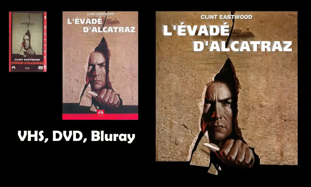 L'évadé d'Alcatraz en VHS, DVD et blu-ray