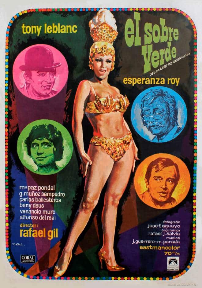 El sobre verde, l'affiche espagnole