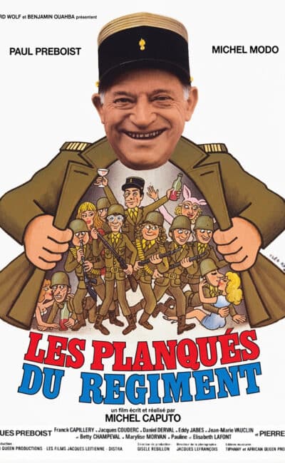 Affiche, Les planqués du régiment, Paul Préboist