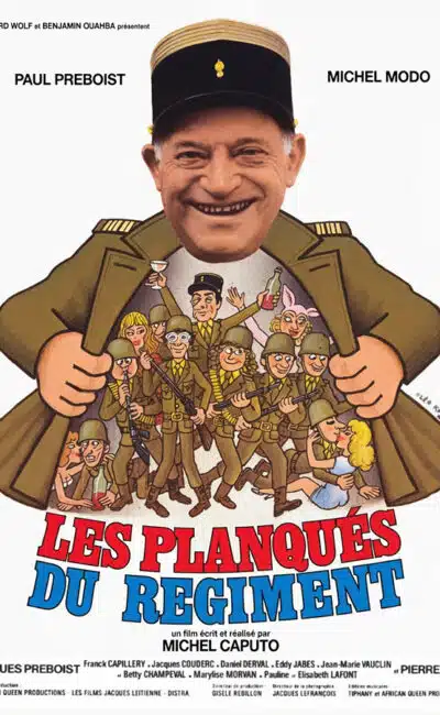 Affiche, Les planqués du régiment, Paul Préboist