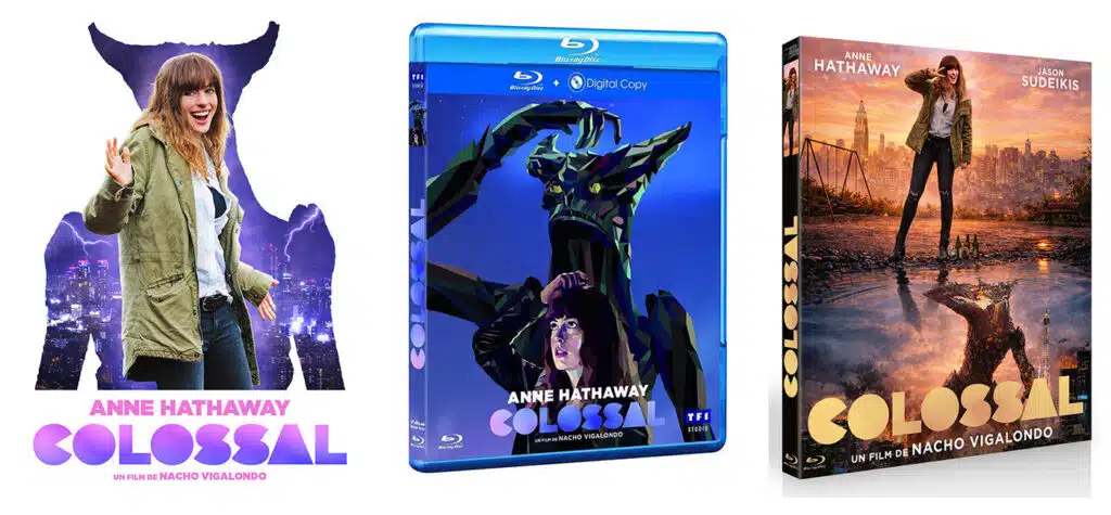 Les trois visuels de Colossal en France. 
