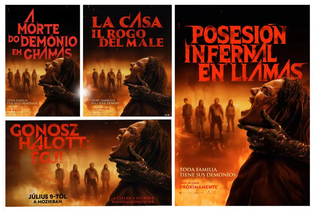 Affiches étrangères d'Evil Dead Burn