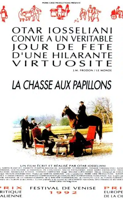 La Chasse aux papillons, l'affiche