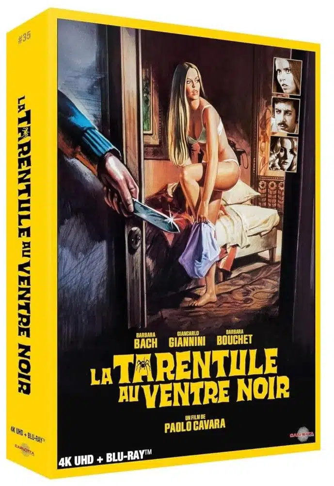 La Tarentule au ventre noir, jaquette blu-ray collector