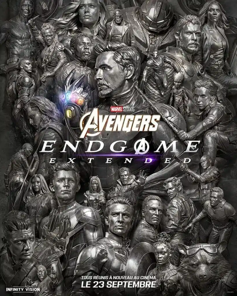 Affiche de la reprise d'Avengers Endgame