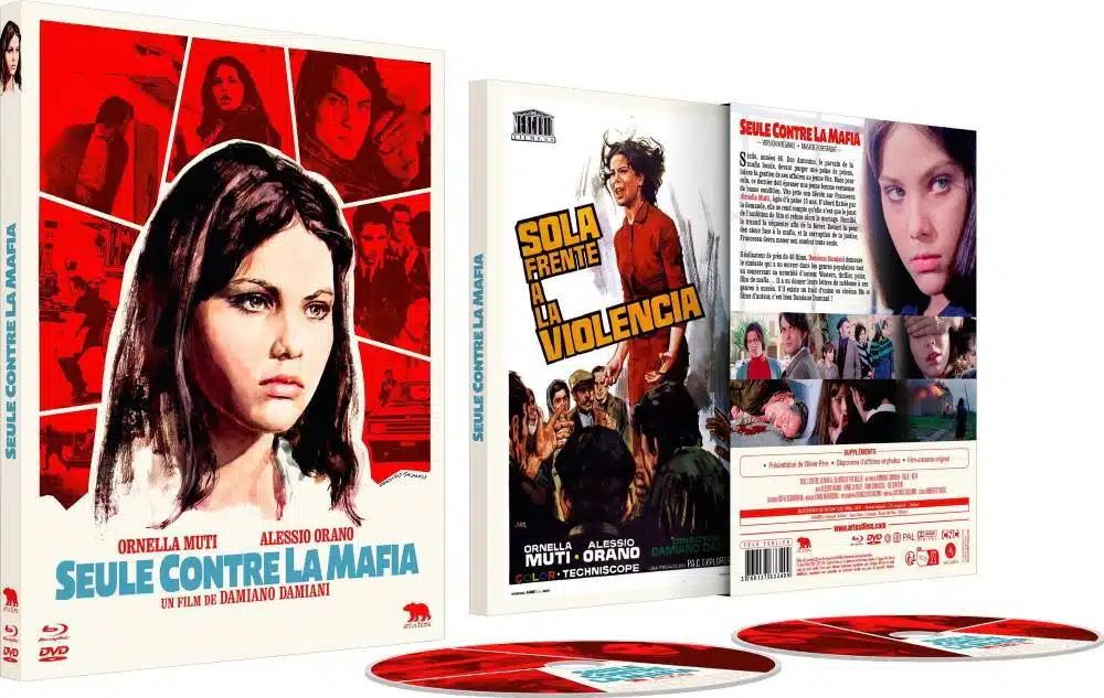 Seule contre la mafia, jaquette blu-ray en détail